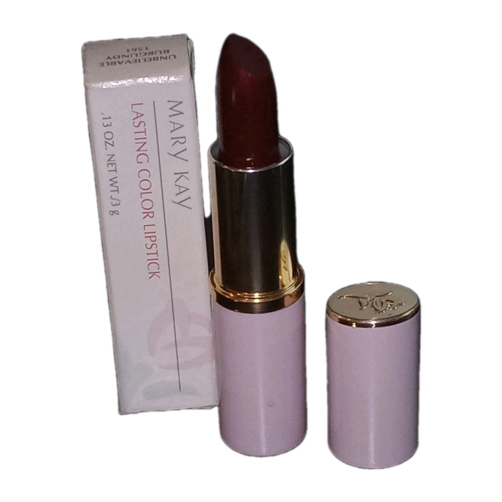 Mary Kay Lasting Color Lipstick Unbelievable Burgundy #1561 New in Box